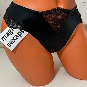 VS S VERY SEXY LOGO BOW LACE TRIM CHEEKY PANTY